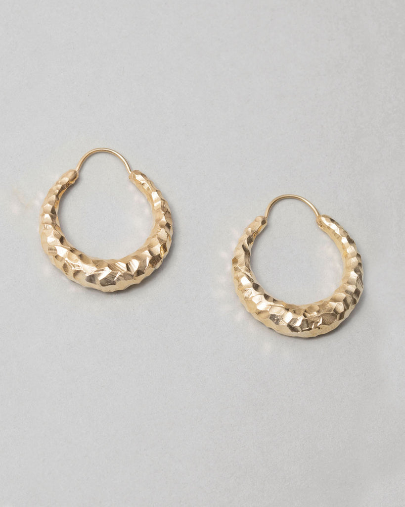 Fat Snakes earrings(Carved,GD)-Dearium(ディアリウム)
