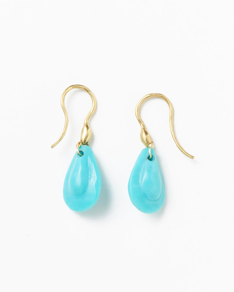 Turquoise earrings-Dearium(ディアリウム)