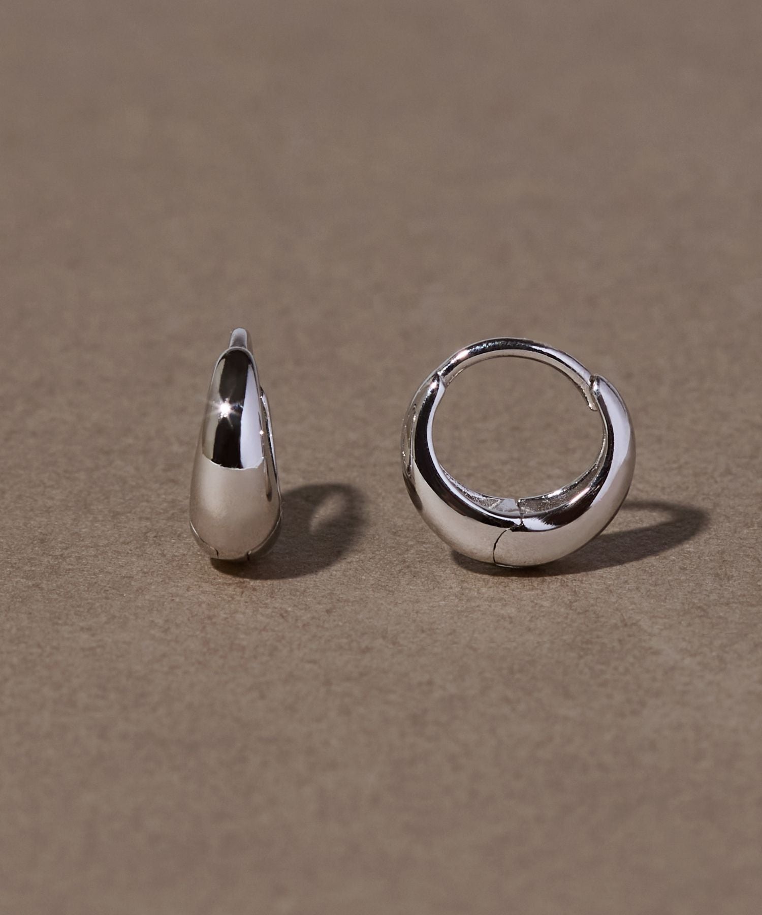 JUPITER/ジュピター】moonlit hoopピアス silver| K10 |ピアス |フープ