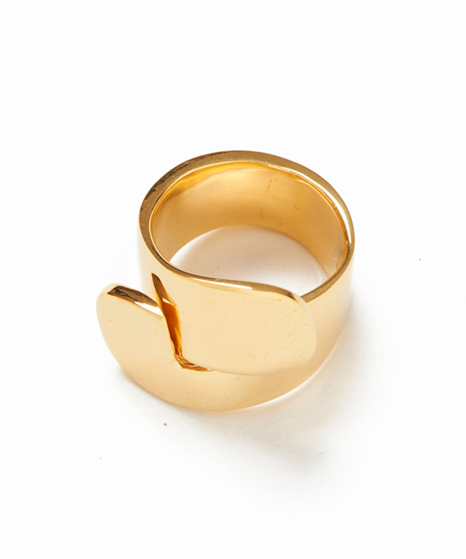 blanc iris/ブランイリス fold ring(GD) | リング | シルバー | ディア