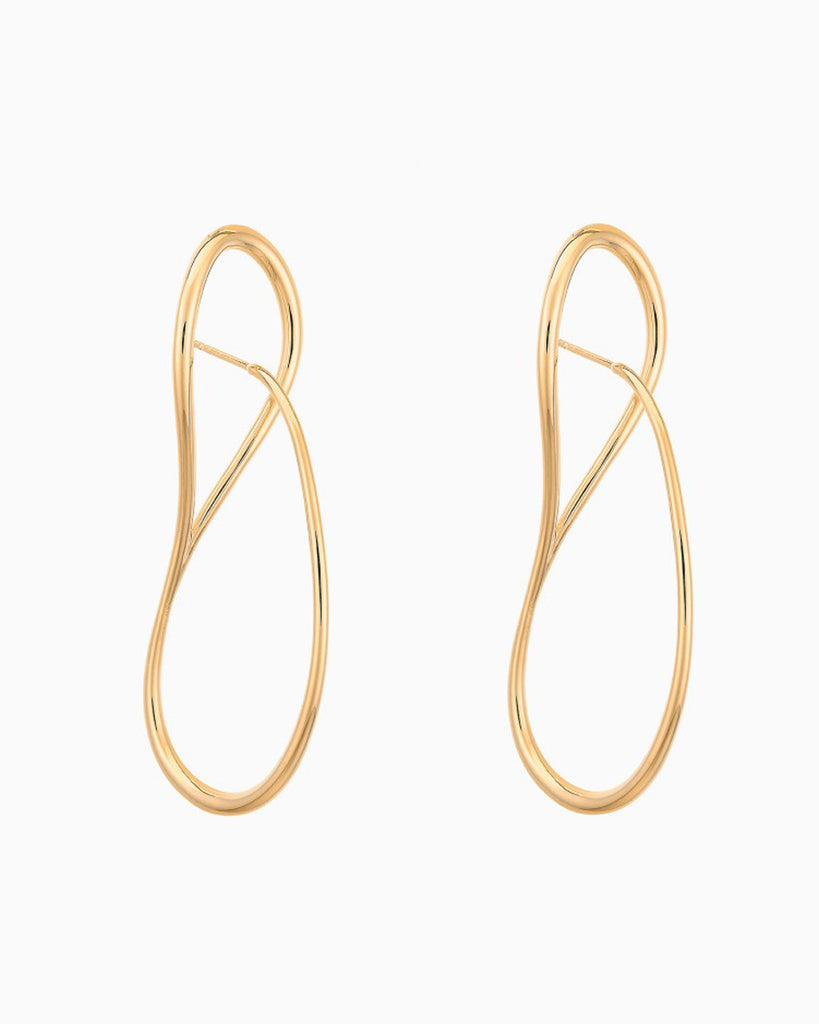 Needle Hoop earrings-Dearium(ディアリウム)