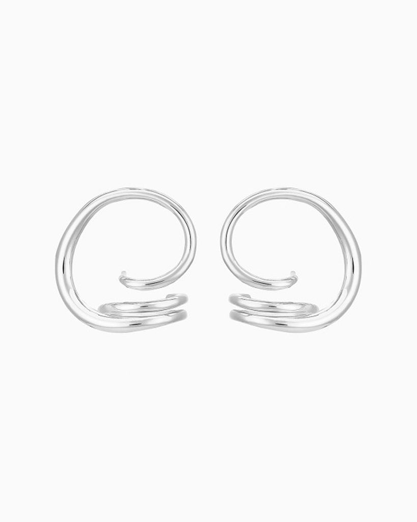 Round trip earrings(SV)-Dearium(ディアリウム)