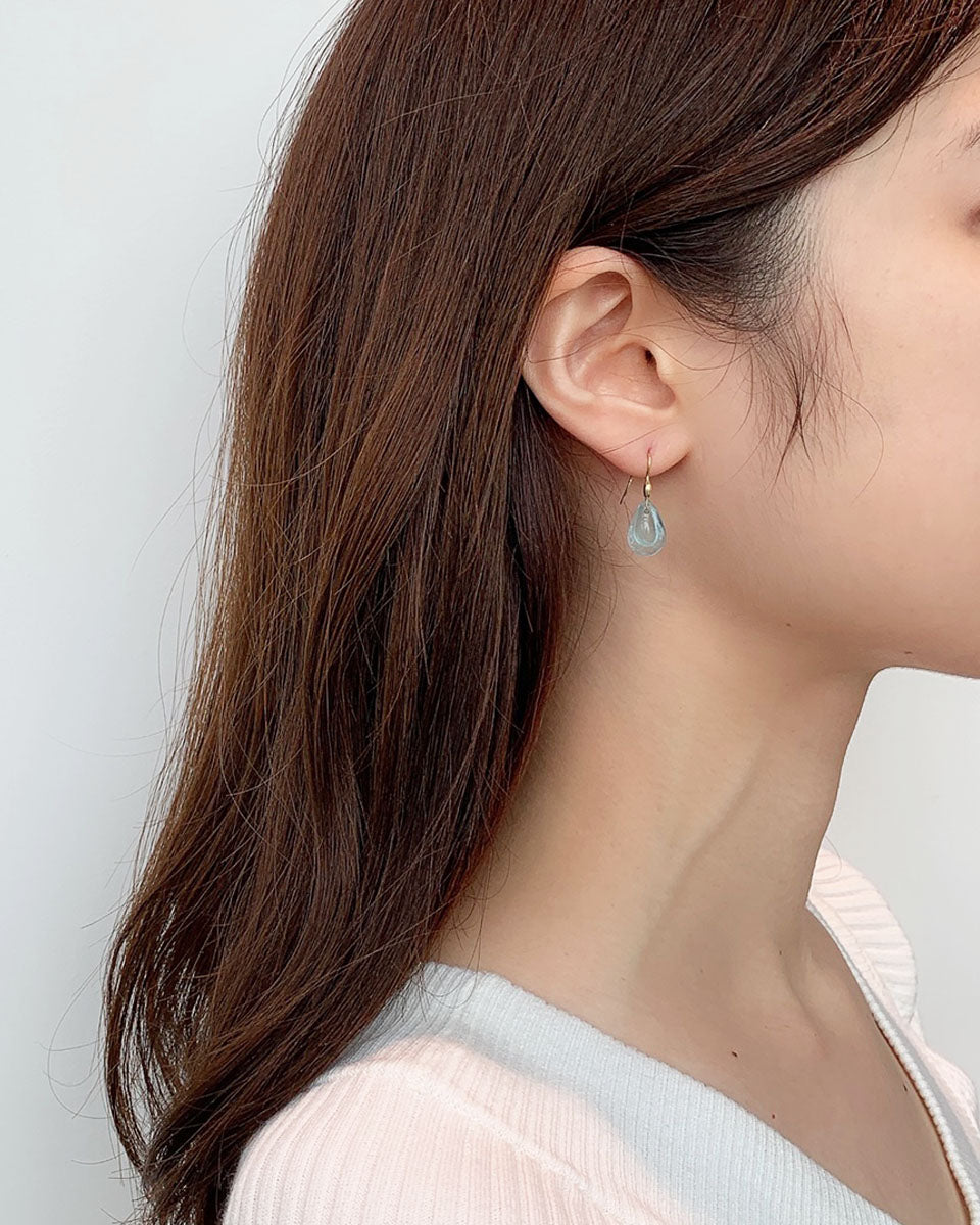 【TENTHOUSANDTHINGS/テンサウザンドシングス】Aquamarine earrings